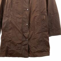 L3-4 英国製 Barbour バブアー HAMSHIRE COAT サイズUK10 S〜M相当 ブラウン ハムシャーコート オイルド ステンカラーコート コーデュロイ_画像5