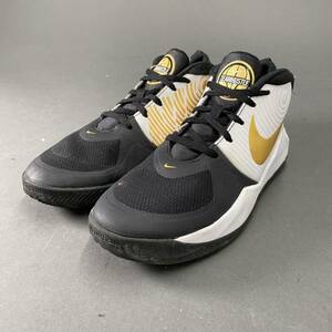 DL3 NIKE ナイキ バスケットシューズ 24cm ホワイト ブラック レディース ジュニア キッズ TEAM HUSTLE D9 バッシュ AQ4224-004 スポーツ