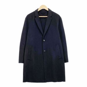 Al6 《大きいサイズ》ZARA MAN ザラ マン アウター チェスターコート ウールロングコート シングルボタン ゆったり メンズ 紳士服 XL 