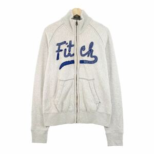 Bl8 Abercrombie & Fitch アバクロンビー&フィッチ 長袖ジップアップトレー ジップジャケット ロゴ入りジップパーカー メンズ 紳士服 M