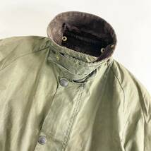 Fl9 Barbour バブアー BEDALE ビデイル 3ワラント ヴィンテージ オイルドジャケット C42 L相当 カーキ メンズ 男性用 アウター_画像5