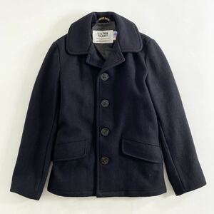 Dl9 USA製 SCHOTT ショット シングルピーコート Pコート メルトンウールコート イカリボタン 36 Sサイズ相当 メンズ 紳士服 男性用 7178