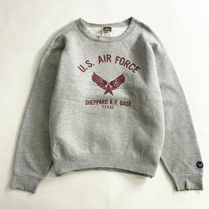 Hl11 USA製 ALPHA INDUSTRIES アルファ U.S.AIR FORCE スウェット トレーナー 38-40 M グレー メンズ 紳士服 アメカジ レプリカ