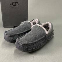 Dl16《美品》UGG australia アグオーストラリア 1011738 アスコット デニム モカシンシューズ スリッポン 27cm メンズ 男性用 グレー_画像1