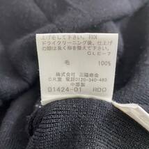 TL20 BURBERRY BLUE LABEL バーバリーブルーレーベル ニットワンピース サイズ38 ブラック レディース 半袖ワンピース ウール ドレス dress_画像9