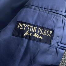AL21 PEYTON PLACE ペイトンプレイス テーラードジャケット M ネイビー メンズ ハリスツイード スーツジャケット ウール アウター 紳士服_画像7