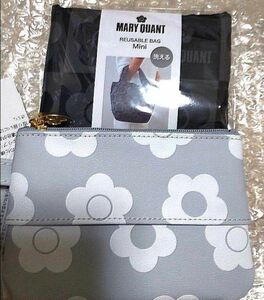 【MARY QUANT】 エコバッグ (ミニ）クラシカルデイジープリント　テイッシュケース　 