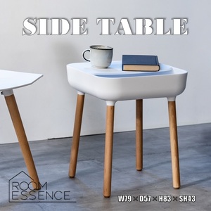 サイドテーブル カフェテーブル ナイトテーブル テーブル シンプル 北欧 おしゃれ 高級感 収納 PT-980WH