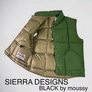  regular price 3 ten thousand new goods SIERRA DESIGNS down vest 60/40 BLACK by moussy special order sierra design feathers old tag Moussy man and woman use outdoor down 