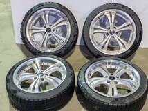 ◆深リム◆スタッドレス 225/45/R18 ブリザックREVO 5H 114.3 8JJ +38 18インチ STICH PRECIOUS プレシャス アルミホイール 4本セット_画像1