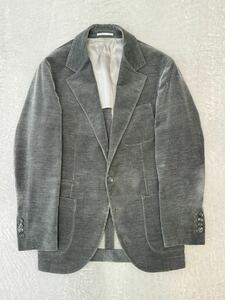 ブルネロクチネリ コットン カシミヤ コーデュロイ ジャケット 42 グリーン Brunello Cucinelli カシミア 綿 コール天 テーラード