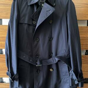 美品 BURBERRY BLACK LABEL トレンチコート ネイビー M バーバリーブラックレーベル 春秋の画像1