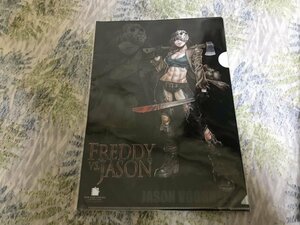 B141クリアファイル　山下しゅんや　コトブキヤ　特典　FREDDY VS. JASON　HORROR美少女 ジェイソン・ボーヒーズ