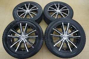 送料無料【中古 SET】215/55R17 KENDA KR36 ICETEC NEO 21年 LEWIS 5H114.3 17インチ 7J+53 オデッセイ ヴェゼル