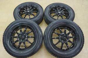 送料無料【中古 SET】185/65R15 ブリジストン ブリザック VRX G SPEED 4H100 15インチ 5.5J+43 フリード フィット シャトル デミオ マツダ2