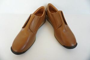 JIL SANDER ジルサンダー メンズ レザースニーカー スリッポン 美品 シューズ キャメル系 サイズ:9 【845571】