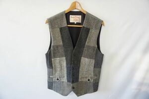 【即決】Harris Tweed ハリスツイード メンズ ベスト グレー系 サイズ:XL 【857598】