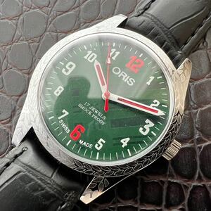 【美品・調整済】オリス ORIS ビンテージ 機械式 手巻き ウォッチ 腕時計 メンズ 中古 アンティーク 動作良好 ディズニー ミッキー NO.592