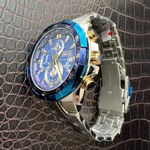 【未使用品】CASIO カシオ EDIFICE エディフィス 腕時計 クロノグラフ 正規品 ビジネス メンズ 10気圧防水 ダイバーズ ウォッチ NO.597_画像3