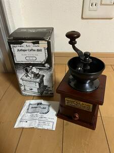 アンティーク コーヒーミル ミニ メリタ merita 天然木製 手動式 動作良好 中古