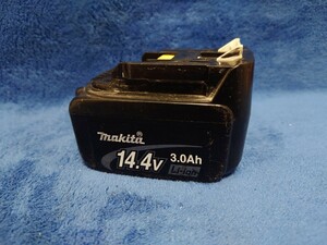 makita マキタ 14.4V 3.0Ah BL1430【ジャンク品 充電不可状態】リチウムイオンバッテリー (電動工具 インパクトドライバー 交換用 純正品)