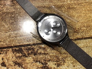 未使用・新品 SKAGEN スカーゲン デイデイト シルバー SKW2312 純正フリー調節SSナイロンベルト クオーツ レディース 腕時計