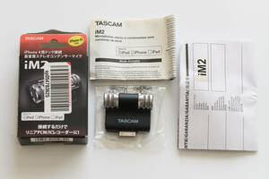TASCAM iM2 iPhone 4 用ドック接続 高品質ステレオコンデンサーマイク
