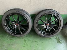 RAYS G25 レイズ　ミシュランパイロットスポーツ4S　235/40R18 PCD112 中古　4本_画像1