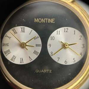 ★ ☆ Montine Montaine Double Move Watch Monteen Double Movement Gold Gold Black Current Goods #2135 ☆ ★