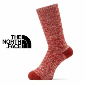 ★新品★THE NORTH FACE★ソックス 靴下 男女兼用 トレッキング ミッドウェイト クルー NN82325 RB XS（21-23cm） 登山 トレッキング