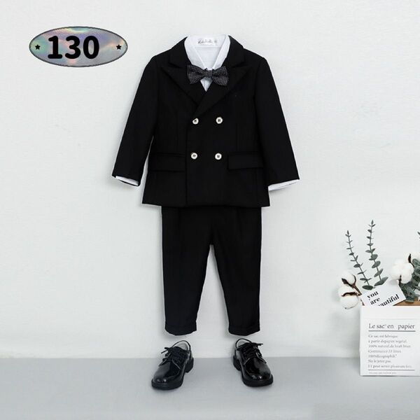 ☆新品☆フォーマル 男の子 セットアップ 入園式 結婚式 スーツ 130cm