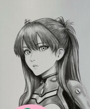 手描き オリジナル イラスト 式波・アスカ・ラングレー 風 美少女 エヴァンゲリオン_画像1