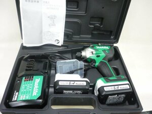 新品展示品 マキタ makita 14.4V充電式インパクトドライバ MTD001DSX バッテリー2個 即決送料無料