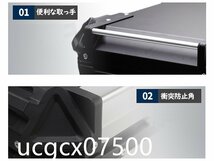 リアボックス モノキーケース バイク用トップケース 取り付け金具付き 容量36L トップケース 収納ケース ハンドル付き 防水 鍵2本 シルバー_画像2