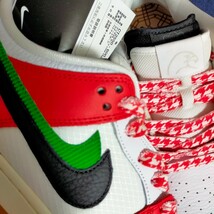 100円〜 国内正規 NIKE SB DUNK LOW PRO QS FRAME SKATE HABIBI ナイキ ダンク フレイム スケート ハビビ ドバイ 二重シュータン 赤白黒緑_画像1