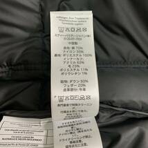 【美品 希少・XL】 Eddie Bauer エディーバウアー ダウンジャケット ブルゾン アウター ネイビー LL 大きいサイズ 極暖 アウトドア メンズ_画像9