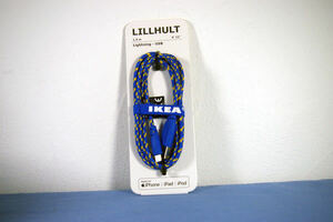 新品★IKEA イケア★LILLHULT リルフルト★青黄★Lightning USBケーブル★1.5 m★充電ケーブル★iPhone★iPad