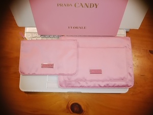 PRADA　CANDY　ポーチ　プラダポーチ１セット　ピンク　未使用