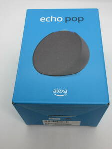 Echo Pop コンパクトスマートスピーカー with Alexa チャコール 新品未開封 送料無料 