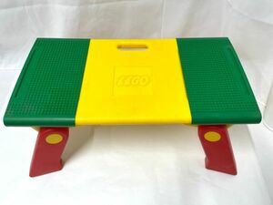 【B873】LEGO レゴ 折りたたみ式 収納机 プレイテーブル レゴブロック付き 希少 b