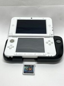 【C027】動作確認済み 任天堂 3DS LL Nintendo SPR-001 本体 拡張スライドパッド ソフト1本セット ピンク系 中古