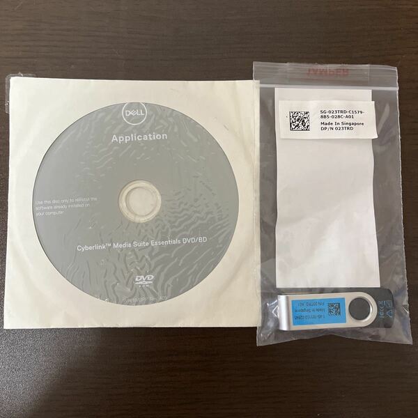 未開封品 DELL Application cyberlink Media Suite Essentials DVD/BD-ROM リカバリ USBリカバリ付き