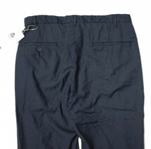 新品 mando マンド 21SS 日本製 PE/RA TUCK SARROUEL PANTS ポリエステルレーヨン タックサルエルパンツ 21198-001 2 INK BLUE g14954_画像6