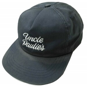Uncle Paulie's アンクルポーリーズ SNAPBACK CAP ロゴ刺繍 スナップバックキャップ Free ネイビー 5パネル 帽子 g14732