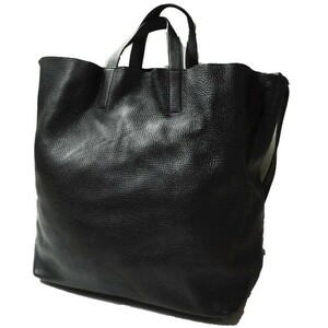 JIL SANDER ジルサンダー イタリア製 2WAY レザートートバッグ BLACK ショルダー カバン g14980