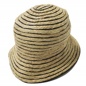  auto mode flat rice field H.at made in Japan border straw hat ONE SIZE natural / black straw hat boater panama ma hat hat g10175