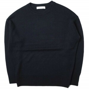 L'Appartement アパルトモン 20AW GENTLEMAN KNIT ジェントルマンニット 20080560006230 ネイビー セーター ウール クルーネック g14444