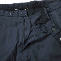 新品 mando マンド 21SS 日本製 PE/RA TUCK SARROUEL PANTS ポリエステルレーヨン タックサルエルパンツ 21198-001 2 INK BLUE g14954_画像5