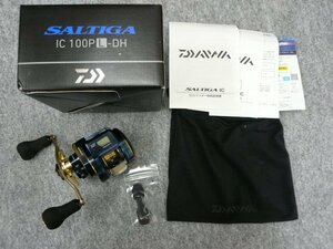 @【未使用品】 訳あり ダイワ 21ソルティガIC 100PL-DH ベイトリール 左 SALTIGA IC