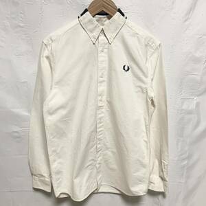 FRED PERRY フレッドペリー ボタンダウンシャツ ホワイト S